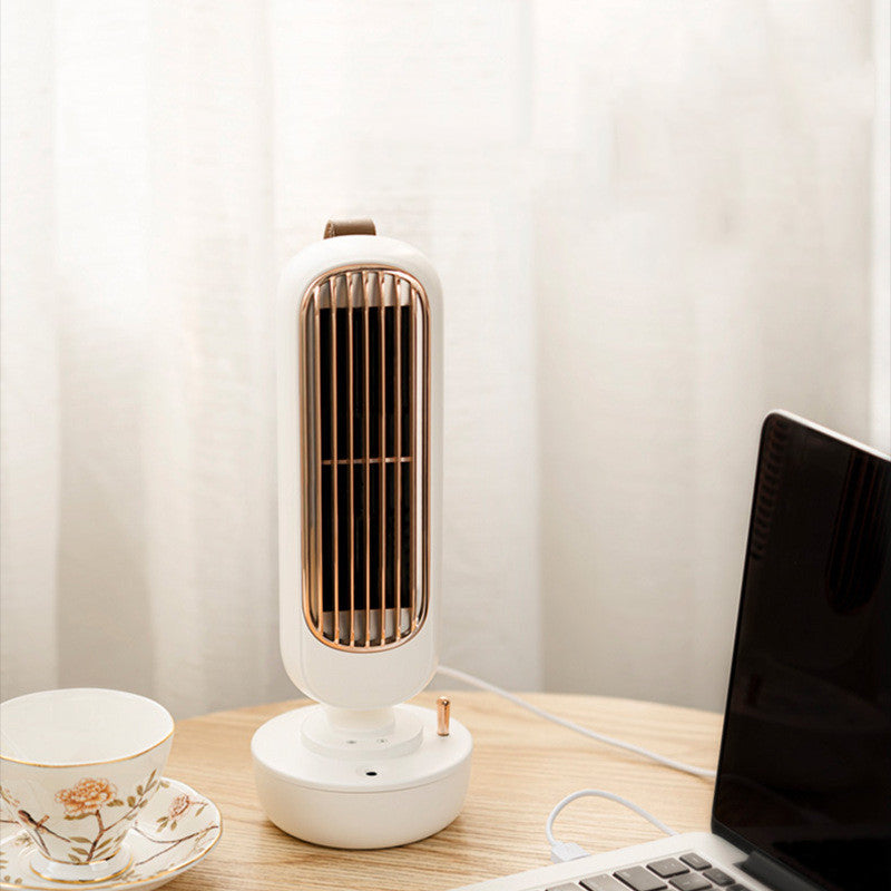 Humidifier Fan 2 in 1 Portable Desktop Mini Fan Humidifier USB Charging Silent Adjustable Spray Office household Cooling Fan - SANDO 