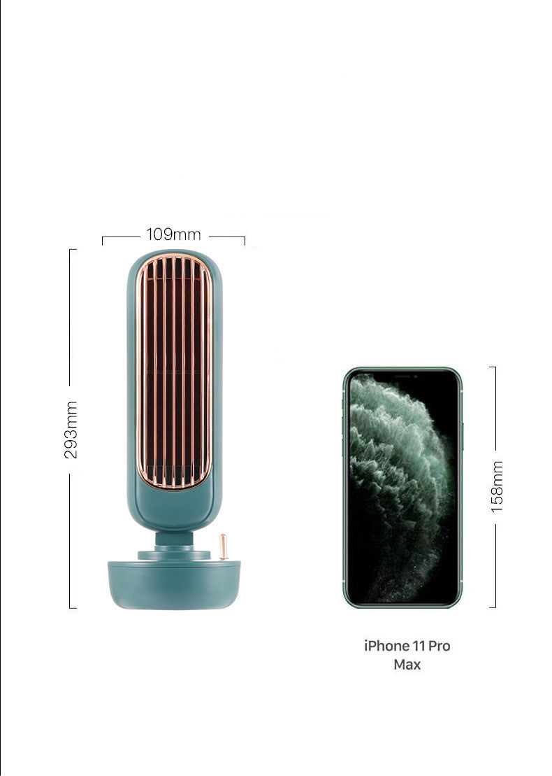 Humidifier Fan 2 in 1 Portable Desktop Mini Fan Humidifier USB Charging Silent Adjustable Spray Office household Cooling Fan - SANDO 