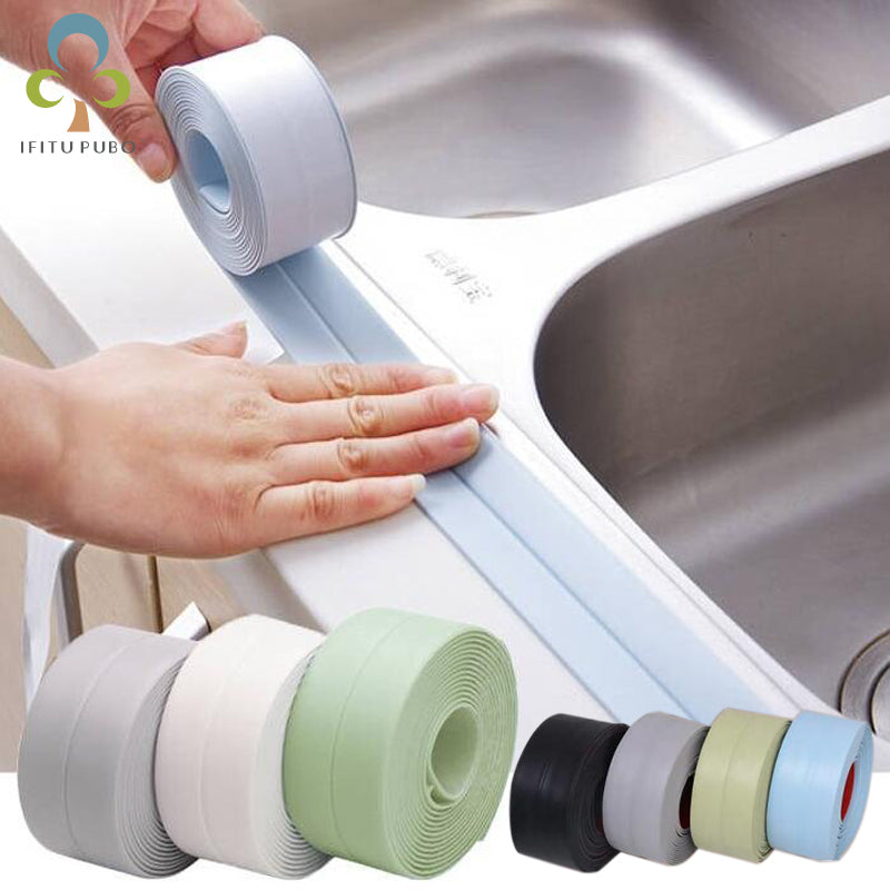 Kitchen And Waterproof And Mildproof Tape Wall Corner Wall Corner Joint Protection Sticker Anti-collision Strip - SANDO 