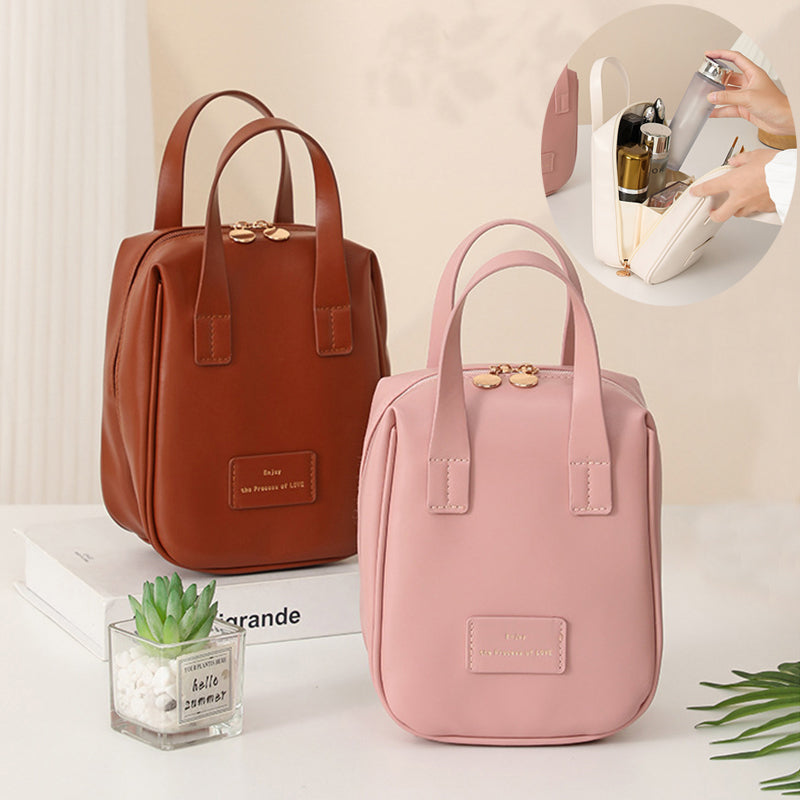 Handle-top Cosmetic Bag Ins Fashion Shell-shaped Handbag Toiletry Bags Travel High Capacity Portable Storage Make Up Bag - SANDO 